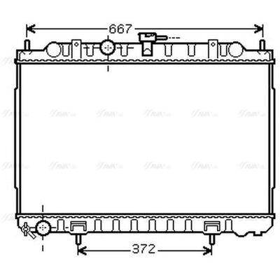 Ava Quality Cooling DN2238 - Radiator z Aluminiumową Siatką i Plastikowym Zbiornikiem Ava Quality Cooling DN2238 - Radiator z Aluminiumową Siatką i Plastikowym Zbiornikiem