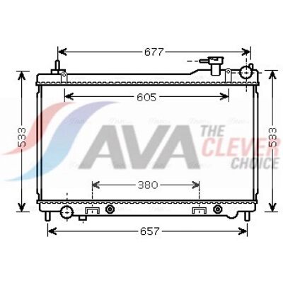 PRASCO DN2304 Aluminium Radiator - Engine Cooling - SUV PRASCO DN2304 Aluminium Radiator - Engine Cooling - SUV