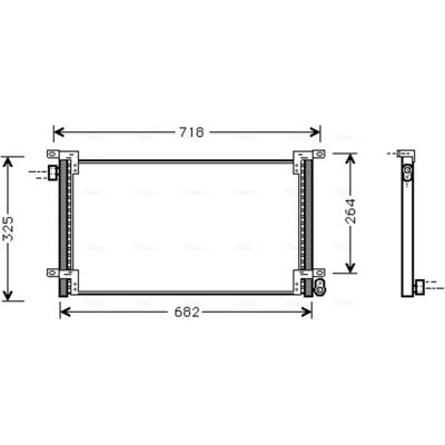 AVA QUALITY COOLING Condenseur - Aluminium - Longueur du câble 700mm - Largeur 312mm - Profondeur 18mm - Cooling Condenser AVA QUALITY COOLING Condenseur - Aluminium - Longueur du câble 700mm - Largeur 312mm - Profondeur 18mm - Cooling Condenser