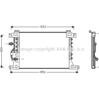 Highway Automotive MEA5144 Condensatore - Climatizzazione Alluminio Highway Automotive MEA5144 Condensatore - Climatizzazione Alluminio