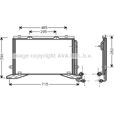 AVA COOLING MSA5268 Aluminium Condenser for Air Conditioning AVA COOLING MSA5268 Aluminium Condenser for Air Conditioning