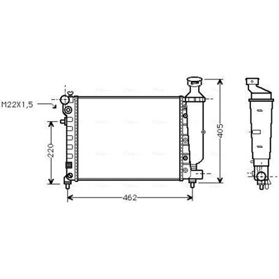 PRASCO PEA2012 Aluminium Radiator - Cooling System PRASCO PEA2012 Aluminium Radiator - Cooling System