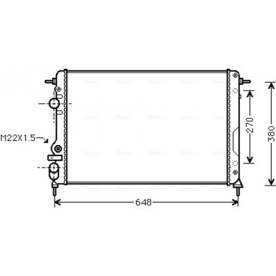 PRASCO RTA2241 Aluminium Radiator for Renault Megane 1, Scenic 1 - Radiator PRASCO RTA2241 Aluminium Radiator for Renault Megane 1, Scenic 1 - Radiator