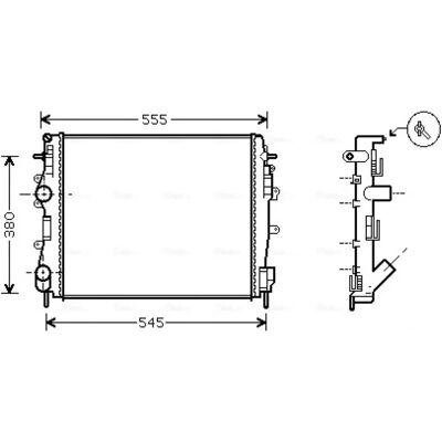 PRASCO RTA2325 Aluminium Radiator - Engine Cooling PRASCO RTA2325 Aluminium Radiator - Engine Cooling