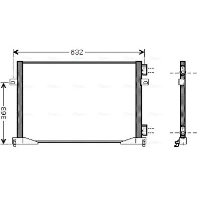PRASCO RTA5400 Aluminium Condenser - Air Conditioning PRASCO RTA5400 Aluminium Condenser - Air Conditioning