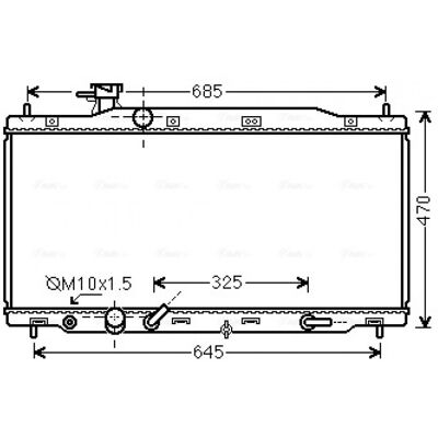 PRASCO HD2226 Aluminium Radiator til Honda CR-V 3 - Motorkøling PRASCO HD2226 Aluminium Radiator til Honda CR-V 3 - Motorkøling