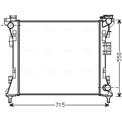 PRASCO CR2104 Aluminium Radiator - Engine Cooling System PRASCO CR2104 Aluminium Radiator - Engine Cooling System