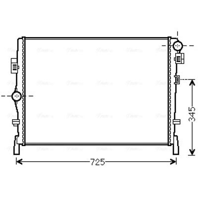PRASCO CR2105 Aluminium Radiator - Engine Cooling PRASCO CR2105 Aluminium Radiator - Engine Cooling