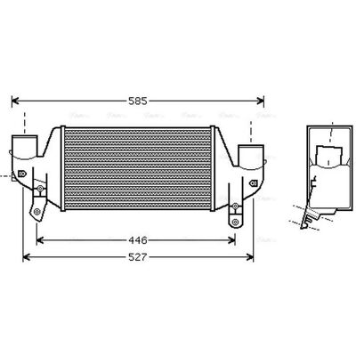 Ava Cooling - FDA4313 - Vehicle: Ford Courier 1996 - Intercooler Ava Cooling - FDA4313 - Vehicle: Ford Courier 1996 - Intercooler