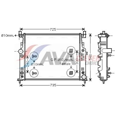 PRASCO MSA2436 Aluminium Radiator for Mercedes-Benz ML/GL PRASCO MSA2436 Aluminium Radiator for Mercedes-Benz ML/GL