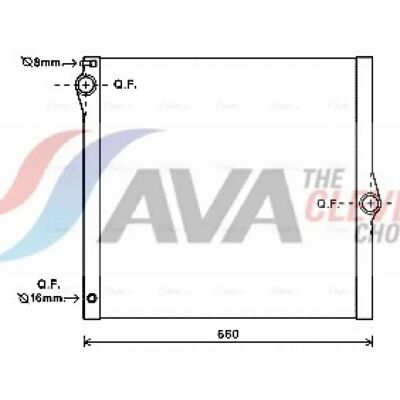 Ava Quality Cooling BWA2436 Radiator - Aluminium, Plastic Water Tank, 585x588 mm Ava Quality Cooling BWA2436 Radiator - Aluminium, Plastic Water Tank, 585x588 mm