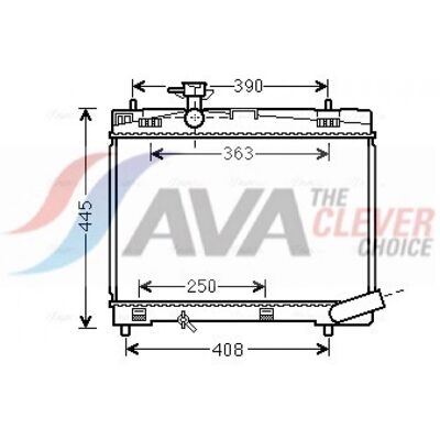 PRASCO TO2663 Aluminium Radiator - Engine Cooling PRASCO TO2663 Aluminium Radiator - Engine Cooling