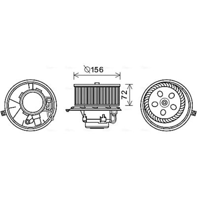 AVA COOLING Elektromotor RT8581 - Lüfter AVA COOLING Elektromotor RT8581 - Lüfter