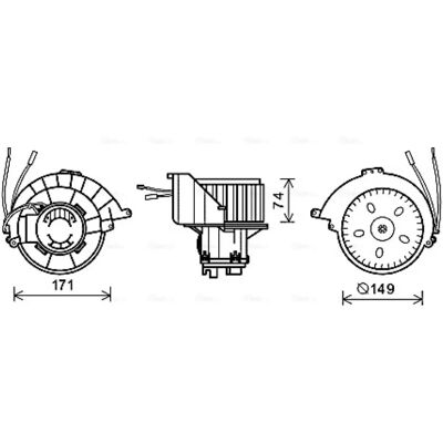 PRASCO OL8627 Electric Motor - Air Blower for Opel Astra H 3/5 doors PRASCO OL8627 Electric Motor - Air Blower for Opel Astra H 3/5 doors