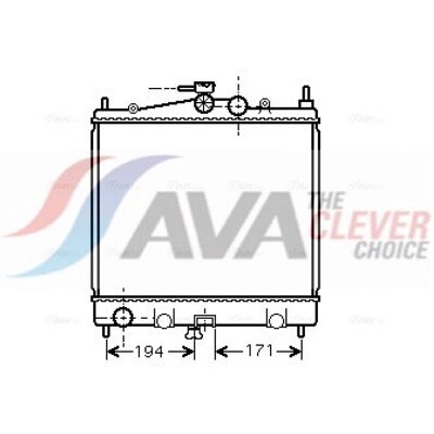 PRASCO DNA2247 Aluminium Radiator för Renault, Nissan - Lödning av kylflänsar PRASCO DNA2247 Aluminium Radiator för Renault, Nissan - Lödning av kylflänsar
