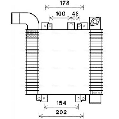 Intercooler PRASCO HY4359 - Powietrze-Powietrze, Powietrze-Woda, Hyundai Santa Fe 2 Intercooler PRASCO HY4359 - Powietrze-Powietrze, Powietrze-Woda, Hyundai Santa Fe 2