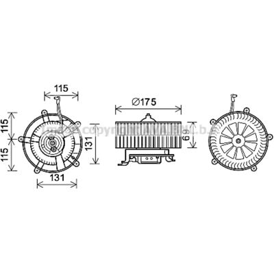 Ventilateur AVA COOLING BW8478 - 2 Pôles Ventilateur AVA COOLING BW8478 - 2 Pôles