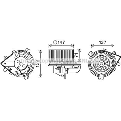AVAC COOLING PE8380 Motor de ventilador - Fan Motor AVAC COOLING PE8380 Motor de ventilador - Fan Motor