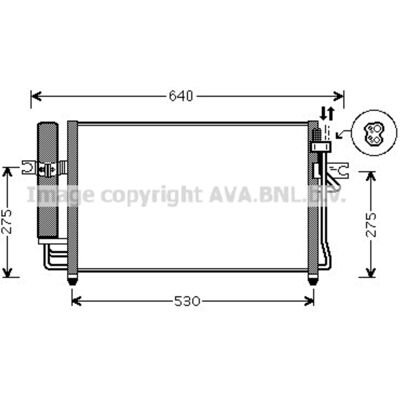 PRASCO HY5087D Aluminium Condenser met Droger - Condenser PRASCO HY5087D Aluminium Condenser met Droger - Condenser