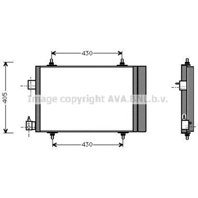 PRASCO PEA5193D Aluminium Condenser - Climatisation PRASCO PEA5193D Aluminium Condenser - Climatisation
