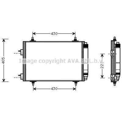 PRASCO PEA5209D Aluminium Condenser with Dehydrator - HVAC Part PRASCO PEA5209D Aluminium Condenser with Dehydrator - HVAC Part