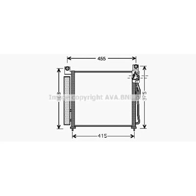 PRASCO KA5065D Aluminium Condenser with Dryer - Condenser PRASCO KA5065D Aluminium Condenser with Dryer - Condenser