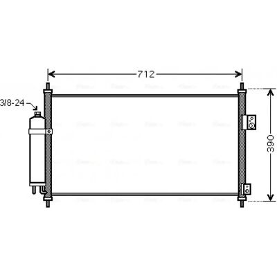 Nissan DN5263D Aluminium Condenser - Cooling System Nissan DN5263D Aluminium Condenser - Cooling System