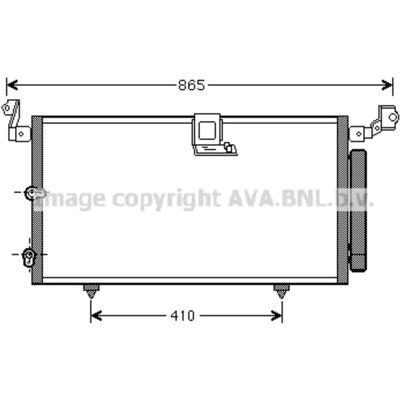 Condensatore AVA COOLING TO5384D in Alluminio con Essiccatore - Condensatore Condensatore AVA COOLING TO5384D in Alluminio con Essiccatore - Condensatore