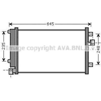 Condensatore in alluminio AVA COOLING FT5328D con deumidificatore - Condensatore Condensatore in alluminio AVA COOLING FT5328D con deumidificatore - Condensatore
