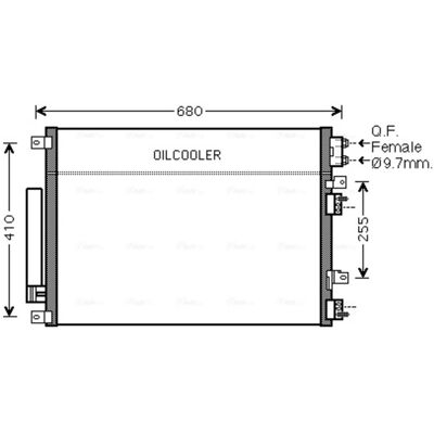 Condenseur AVA COOLING - R134a - 600mm - Aluminium - Avec déshydrateur - Pièce de climatisation - Publicité Condenseur AVA COOLING - R134a - 600mm - Aluminium - Avec déshydrateur - Pièce de climatisation - Publicité