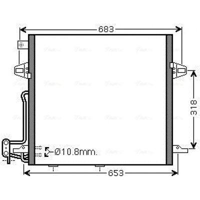 PRASCO MS5406D Aluminium Condenser for Mercedes-Benz - Climate Control PRASCO MS5406D Aluminium Condenser for Mercedes-Benz - Climate Control