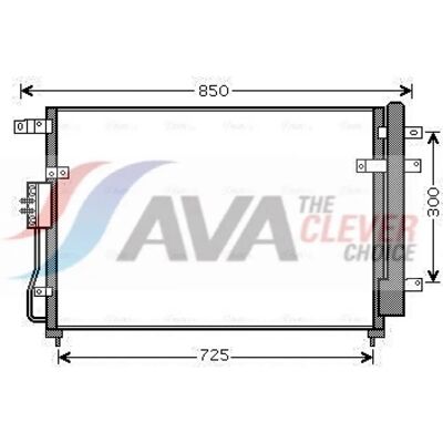 PRASCO KA5111D - Air Conditioning Condenser for KIA PRASCO KA5111D - Air Conditioning Condenser for KIA