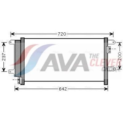 PRASCO IVA5089D Aluminum Condenser for Car Air Conditioning PRASCO IVA5089D Aluminum Condenser for Car Air Conditioning
