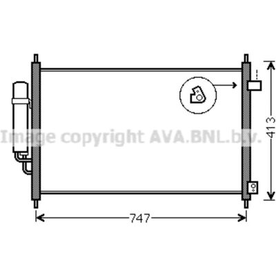 AVA COOLING HD5233D Aluminium Kondensator med Tørrer - Klimadele AVA COOLING HD5233D Aluminium Kondensator med Tørrer - Klimadele