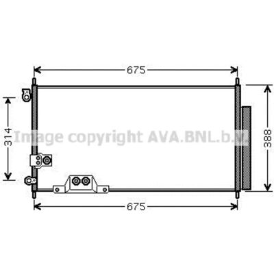 AVA COOLING HDA5239D Aluminium Kondensator - Klimaanlage AVA COOLING HDA5239D Aluminium Kondensator - Klimaanlage