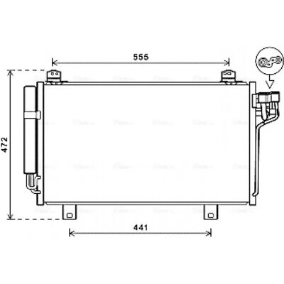 Ava Quality Cooling Mz5260d - Kondensator aluminiowy - R 134a Ava Quality Cooling Mz5260d - Kondensator aluminiowy - R 134a