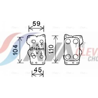 PRASCO CN3307 Water-Cooled Oil Radiator - Peugeot, Citroën, Ford PRASCO CN3307 Water-Cooled Oil Radiator - Peugeot, Citroën, Ford