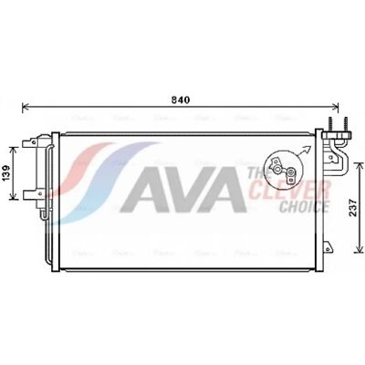 PRASCO FD5617D Aluminium Condenser with Dryer - Condenser PRASCO FD5617D Aluminium Condenser with Dryer - Condenser
