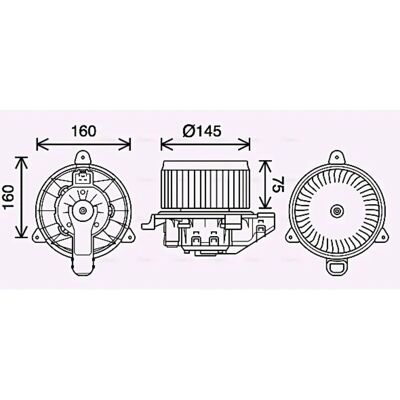 AVA QUALITY COOLING FD8626 - Cooling Fan Motor AVA QUALITY COOLING FD8626 - Cooling Fan Motor