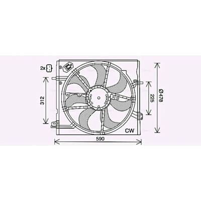 AVA COOLING DN7535 Air Intake Fan - Cooling Fan for Nissan AVA COOLING DN7535 Air Intake Fan - Cooling Fan for Nissan