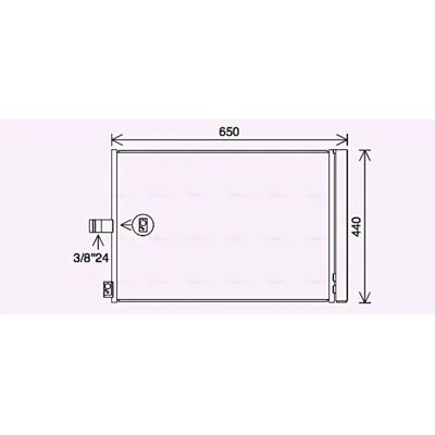 Mercedes-Benz MS5700D Condensor - Aluminium - R 134a Mercedes-Benz MS5700D Condensor - Aluminium - R 134a