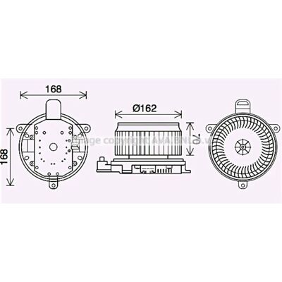 AVA COOLING TO8740 Elektrischer Ventilator Motor - Klimaanlagenlüfter AVA COOLING TO8740 Elektrischer Ventilator Motor - Klimaanlagenlüfter