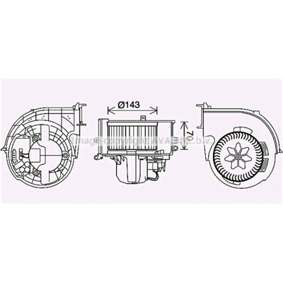 AVA QUALITY COOLING - BW8574 Silnik wentylatora chłodzącego AVA QUALITY COOLING - BW8574 Silnik wentylatora chłodzącego