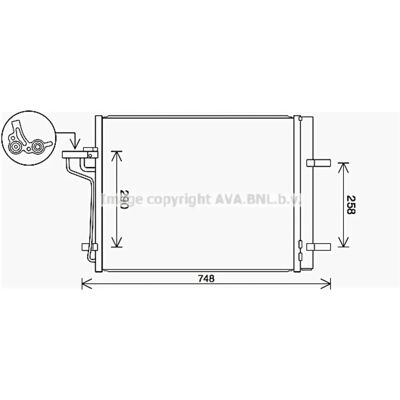 PRASCO FD5647D Aluminium Condenser for Ford - HVAC Component PRASCO FD5647D Aluminium Condenser for Ford - HVAC Component