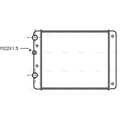 PRASCO VN2129 Aluminium Radiator - Engine Cooling - Volkswagen Polo 3/5 doors PRASCO VN2129 Aluminium Radiator - Engine Cooling - Volkswagen Polo 3/5 doors