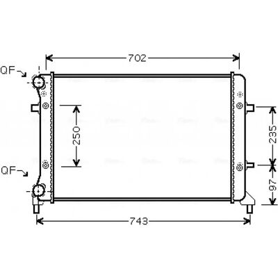 PRASCO VN2204 Aluminium Radiator - Cooling - Car Part PRASCO VN2204 Aluminium Radiator - Cooling - Car Part