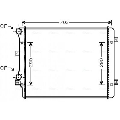 PRASCO VN2207 Aluminium Radiator - Cooling System PRASCO VN2207 Aluminium Radiator - Cooling System