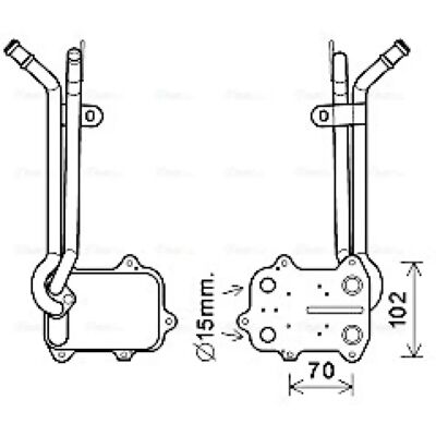 PRASCO VN3389 Water-cooled Oil Cooler - Radiator of Oil PRASCO VN3389 Water-cooled Oil Cooler - Radiator of Oil
