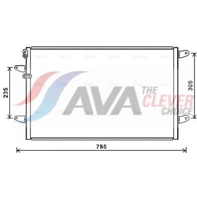 Volkswagen VN5379 Condenseur de climatisation - Système de refroidissement Volkswagen VN5379 Condenseur de climatisation - Système de refroidissement