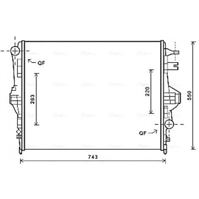 Porsche VNA2316 Aluminium Cooling Radiator - Cooling Radiator Porsche VNA2316 Aluminium Cooling Radiator - Cooling Radiator